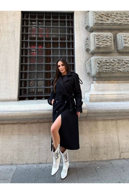 Bayan Uzun Kaşe Kaban