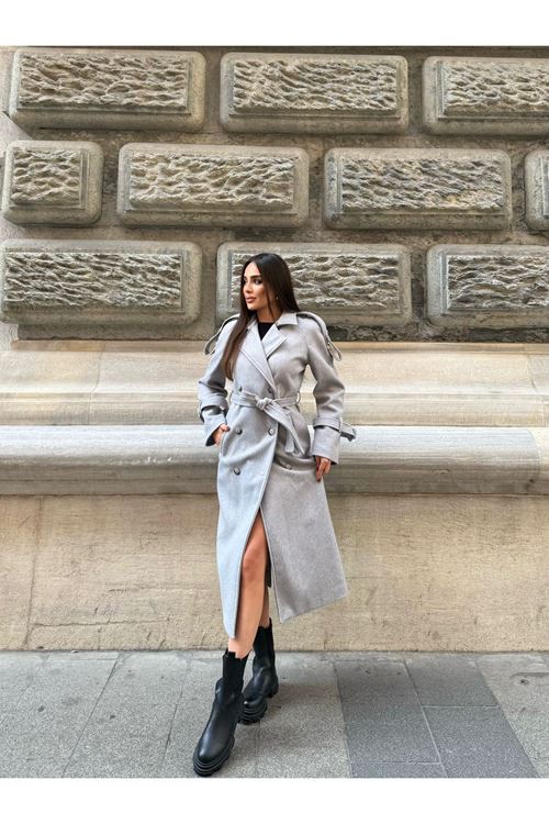 Bayan Uzun Kaşe Kaban