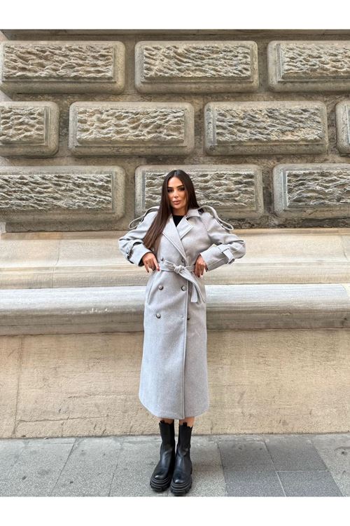 Bayan Uzun Kaşe Kaban