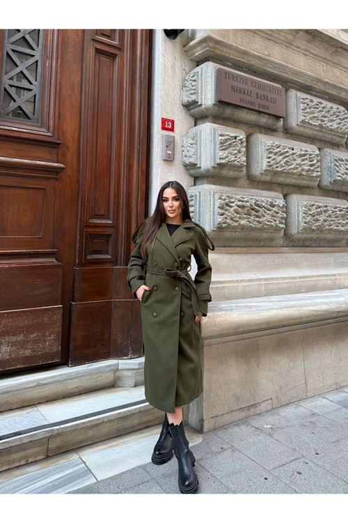 Bayan Uzun Kaşe Kaban