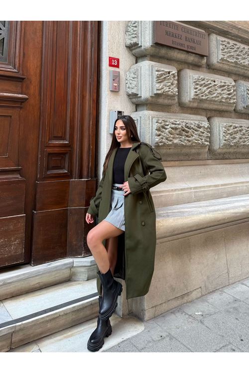 Bayan Uzun Kaşe Kaban