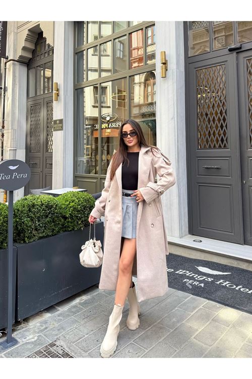 Bayan Uzun Kaşe Kaban