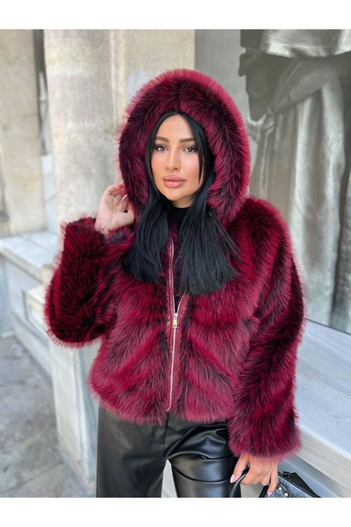 Printli Fermuarlı Lolita Ceket