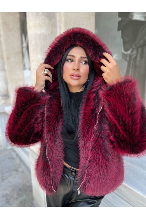 Printli Fermuarlı Lolita Ceket