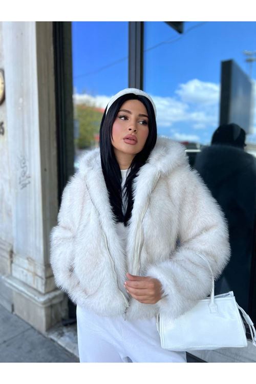 Printli Fermuarlı Lolita Ceket