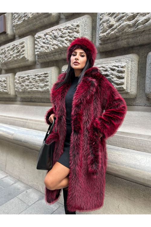 Kuşak Bağlamalı Uzun Kürk