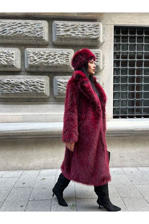 Kuşak Bağlamalı Uzun Kürk