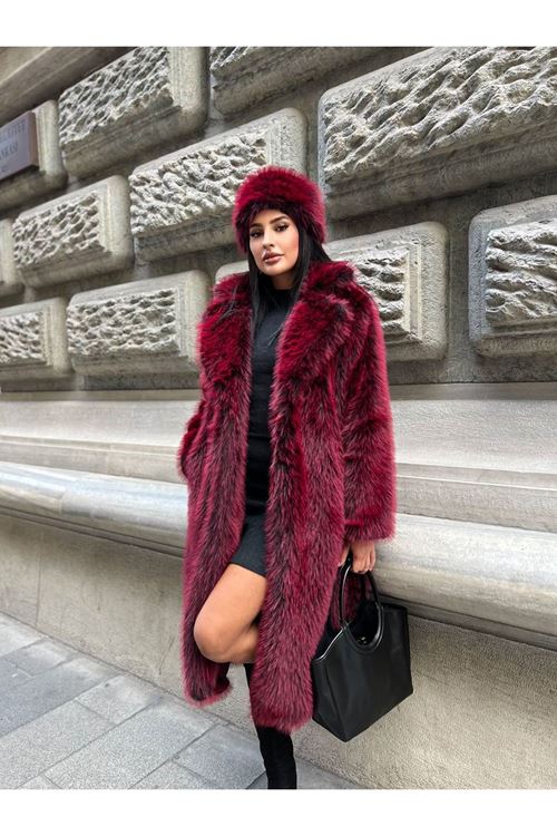 Kuşak Bağlamalı Uzun Kürk