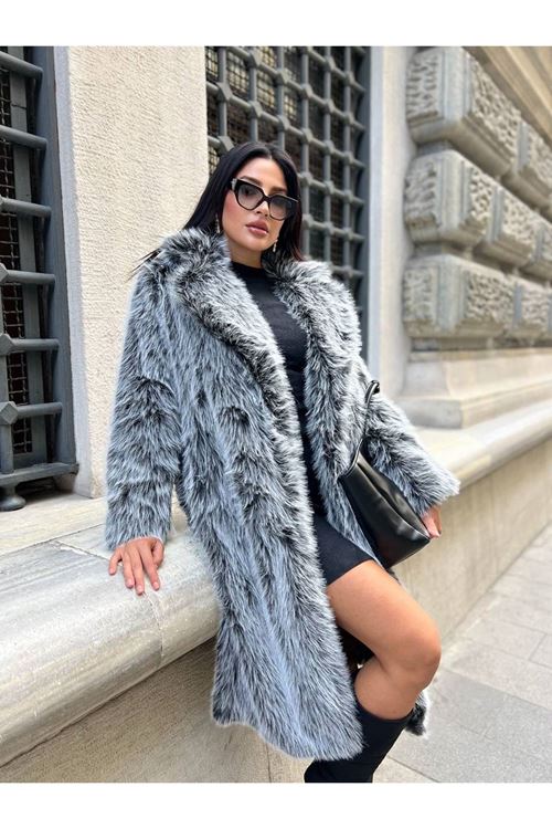 Kuşak Bağlamalı Uzun Kürk