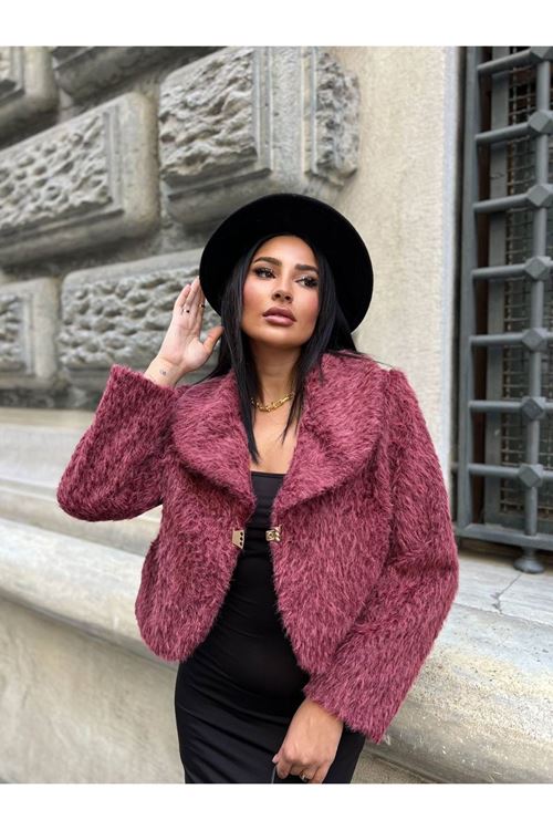 Şal Yaka Crop Ceket