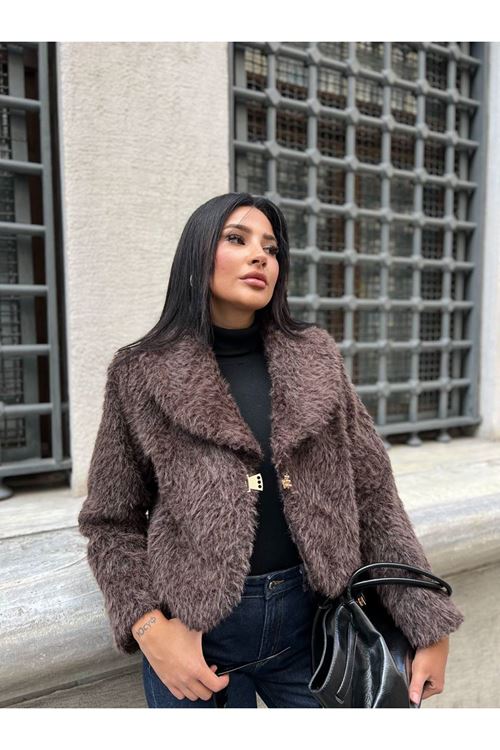 Şal Yaka Crop Ceket