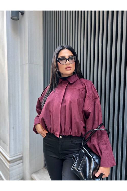 Fermuarlı Süet Ceket