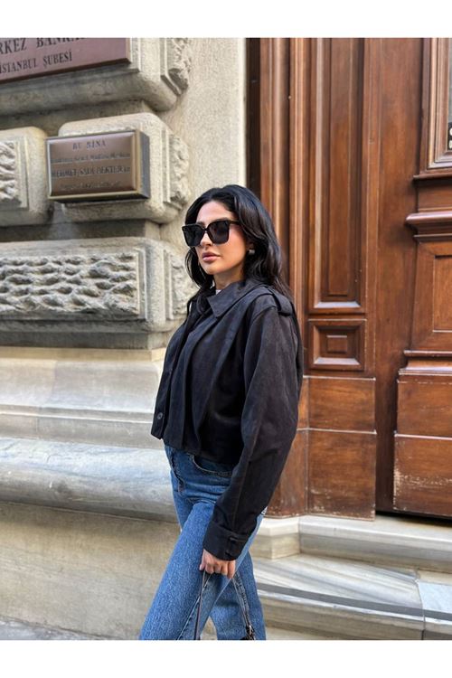 Düğmeli Apoletli Ceket