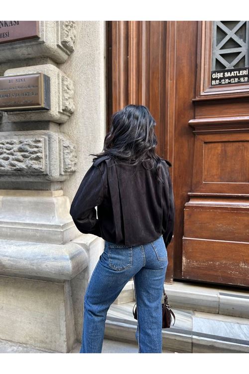 Düğmeli Apoletli Ceket