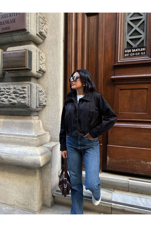 Düğmeli Apoletli Ceket