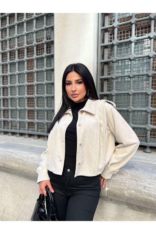 Düğmeli Apoletli Ceket