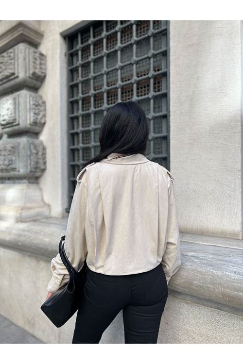 Düğmeli Apoletli Ceket