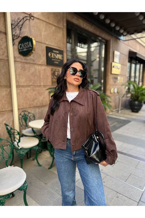 Düğmeli Apoletli Ceket