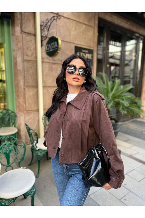 Düğmeli Apoletli Ceket