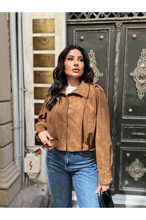Düğmeli Apoletli Ceket