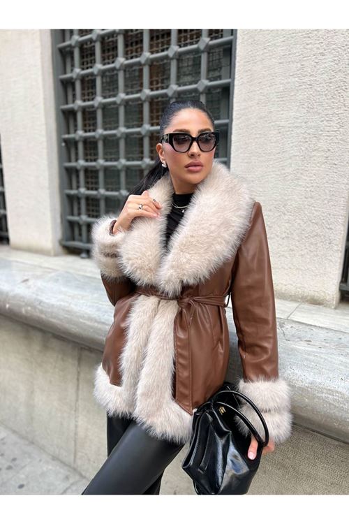 Kürk Detaylı Mont