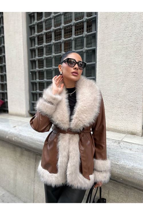 Kürk Detaylı Mont