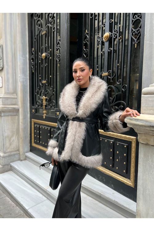 Kürk Detaylı Mont
