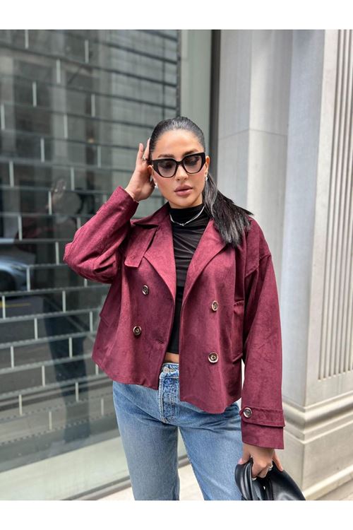 Süet Blazer Ceket