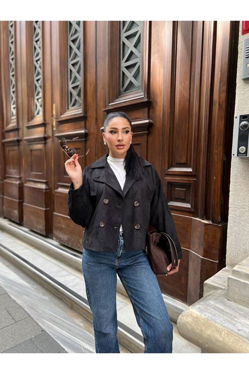 Süet Blazer Ceket