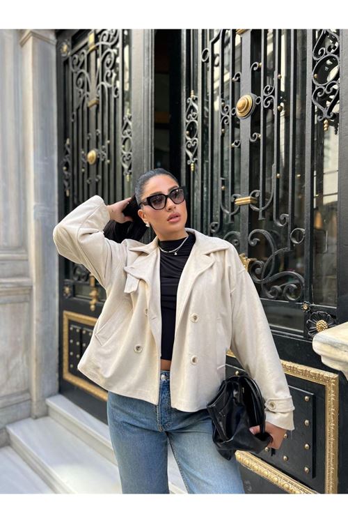 Süet Blazer Ceket
