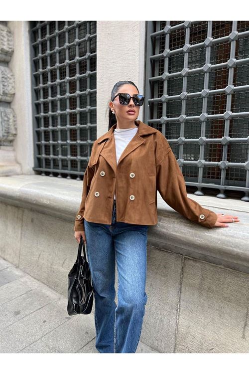 Süet Blazer Ceket