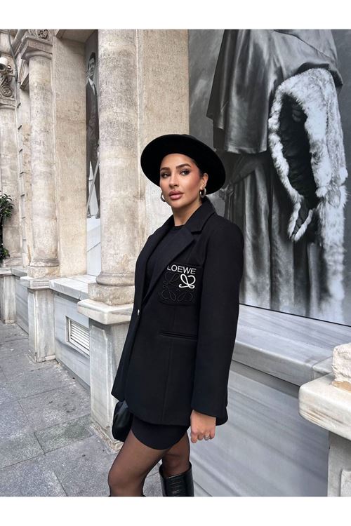 Tek Düğmeli Şık Blazer Ceket