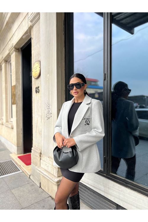 Tek Düğmeli Şık Blazer Ceket