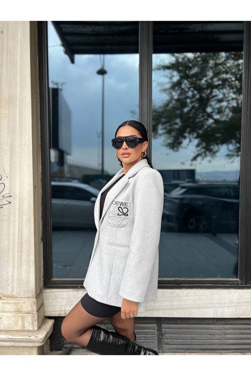 Tek Düğmeli Şık Blazer Ceket