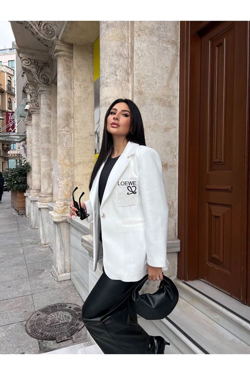 Tek Düğmeli Şık Blazer Ceket
