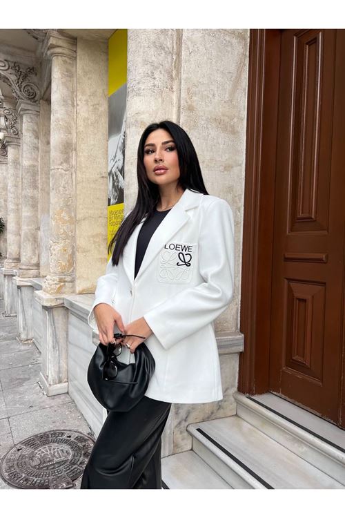 Tek Düğmeli Şık Blazer Ceket