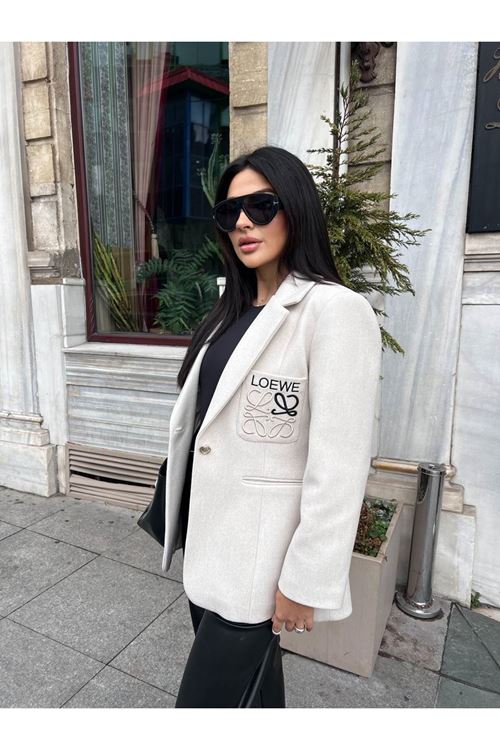 Tek Düğmeli Şık Blazer Ceket