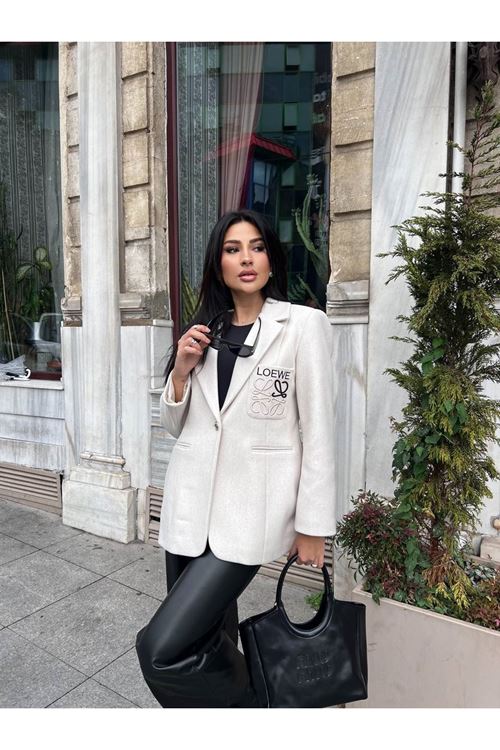 Tek Düğmeli Şık Blazer Ceket