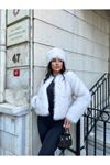 Bisiklet Yaka Lolita Kürk Mont